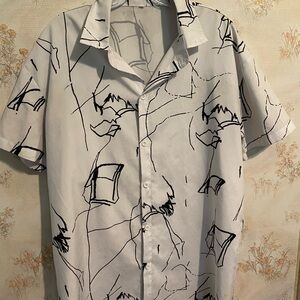 Abstract Patterned Men's Shirt